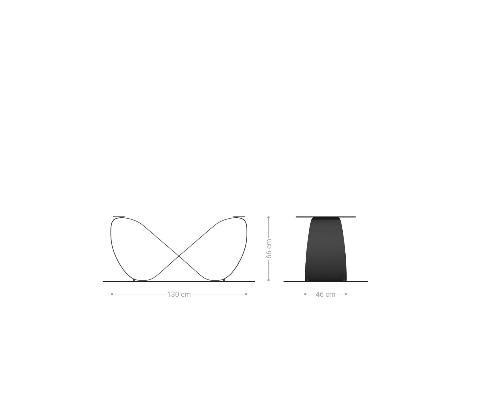 Rama stołu Infinity metal kolor tytanowy do stołów rozkładanych od 180-300cm 1