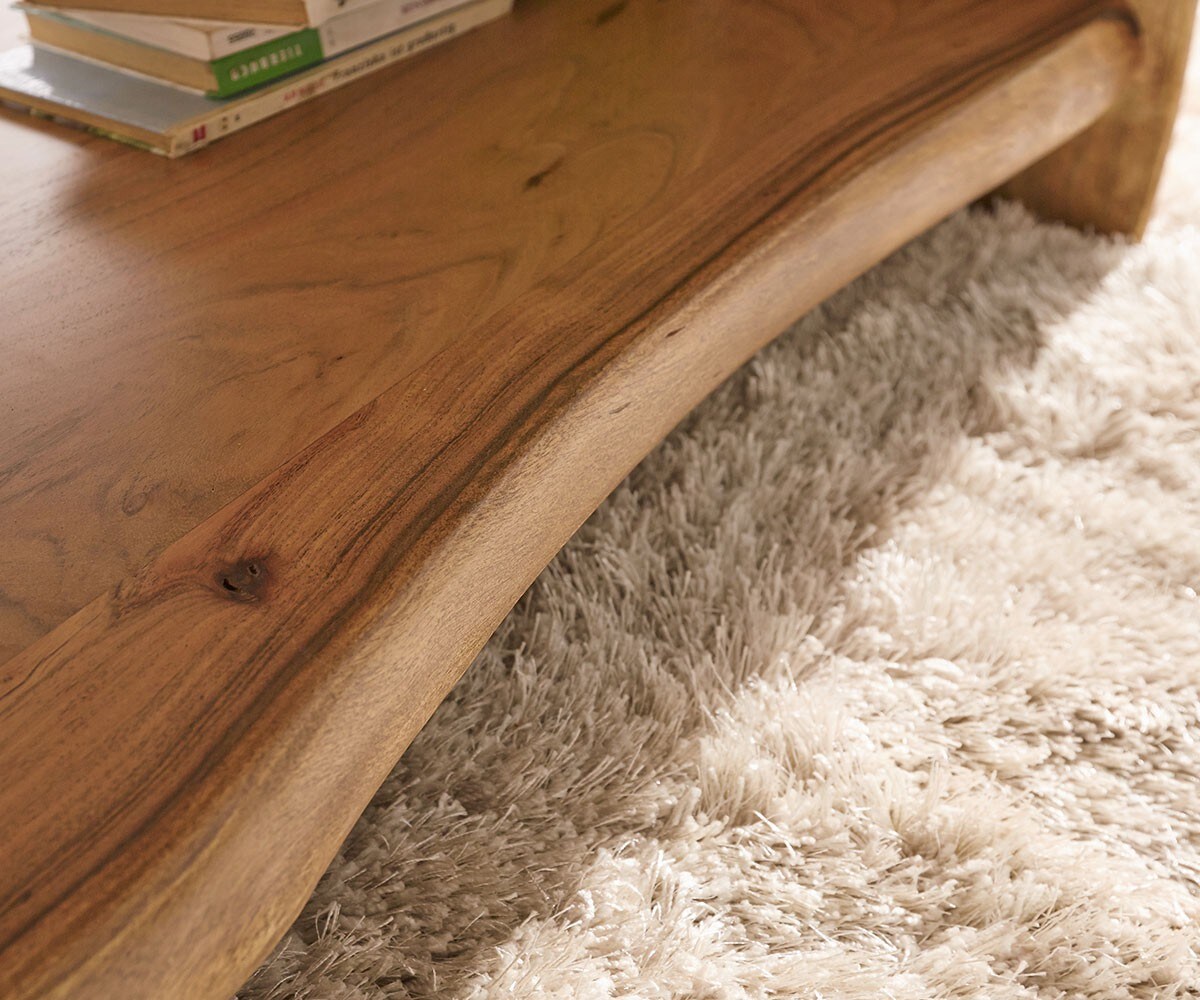 Stolik kawowy Live-Edge 130x60 cm akacja naturalna Live-Edge 3