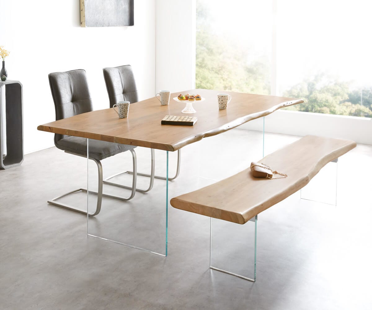 Blat stołu Edge 200x100 cm akacja naturalna live-edge 4