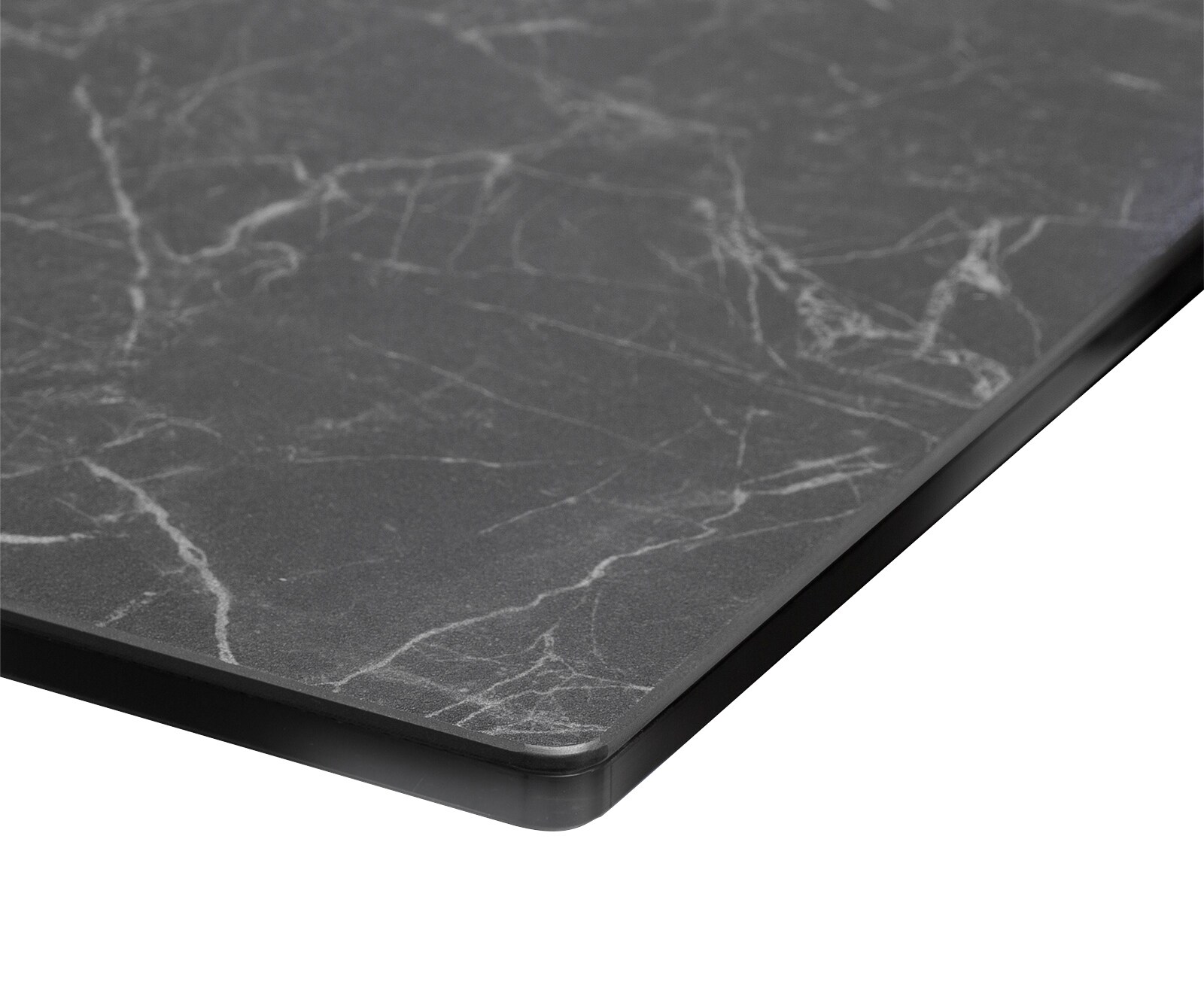 Stół do jadalni Edge 200x100 cm ceramika Laminam® Nero Greco antracyt rama Spider stal nierdzewna 4