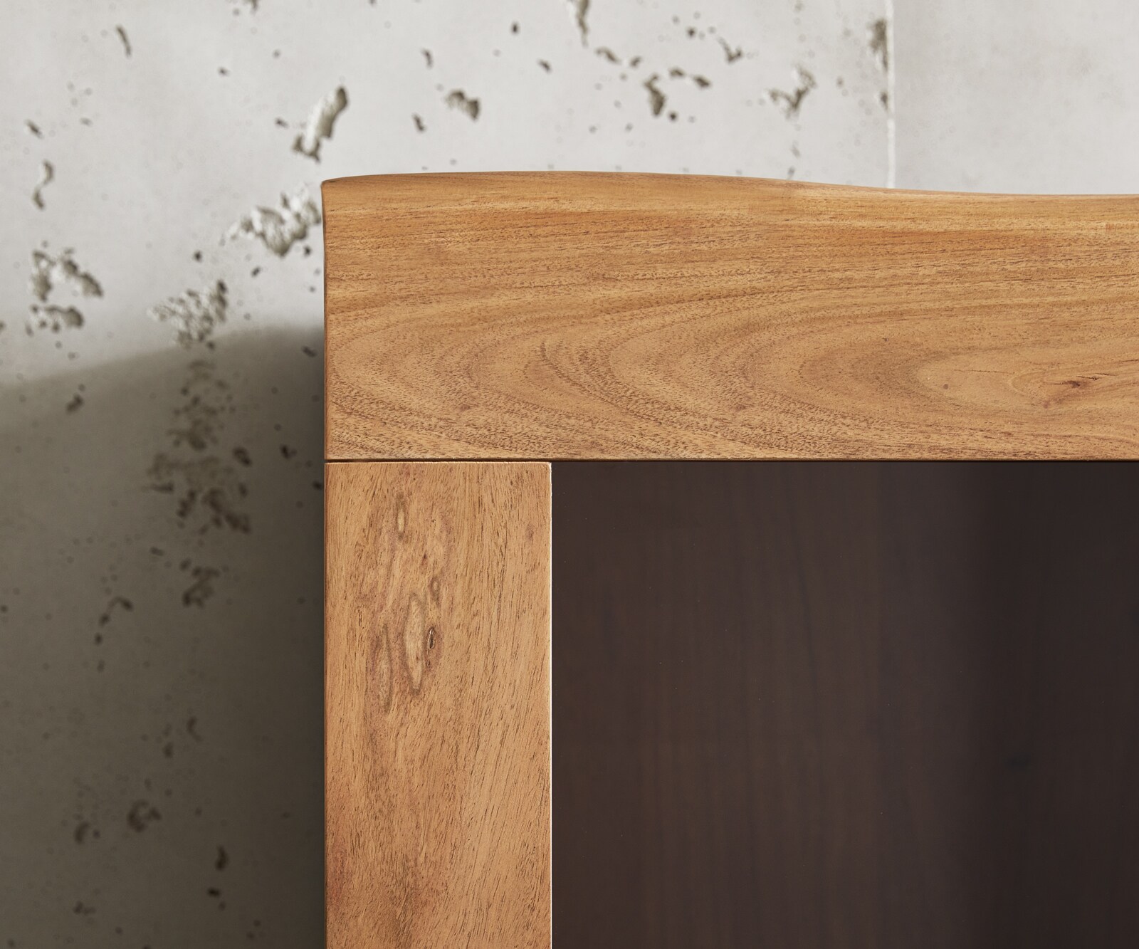 Witryna Live-Edge 60x190cm akacja naturalna live-edge 1 drzwi 2 szuflady 8