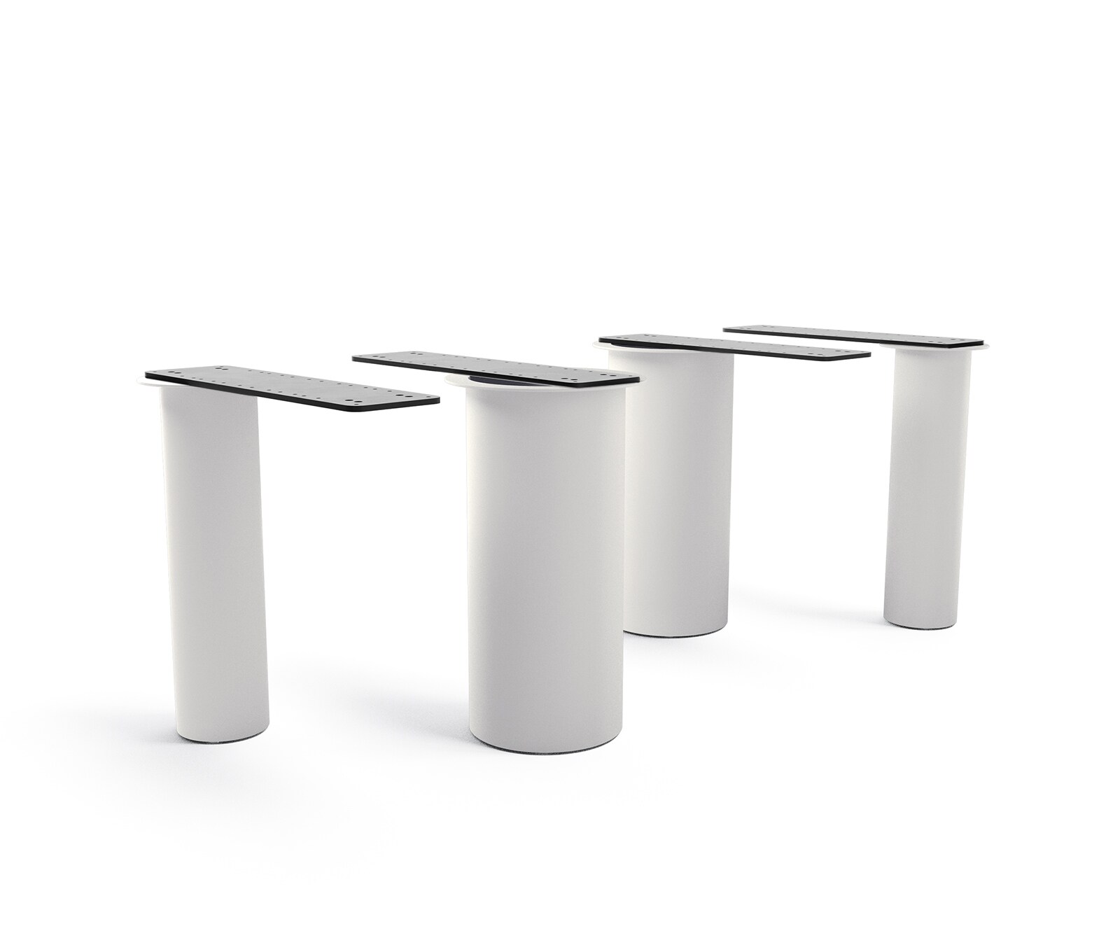 Rama stołu Pilier metal kolor tytanowy do blatów od 200cm 5