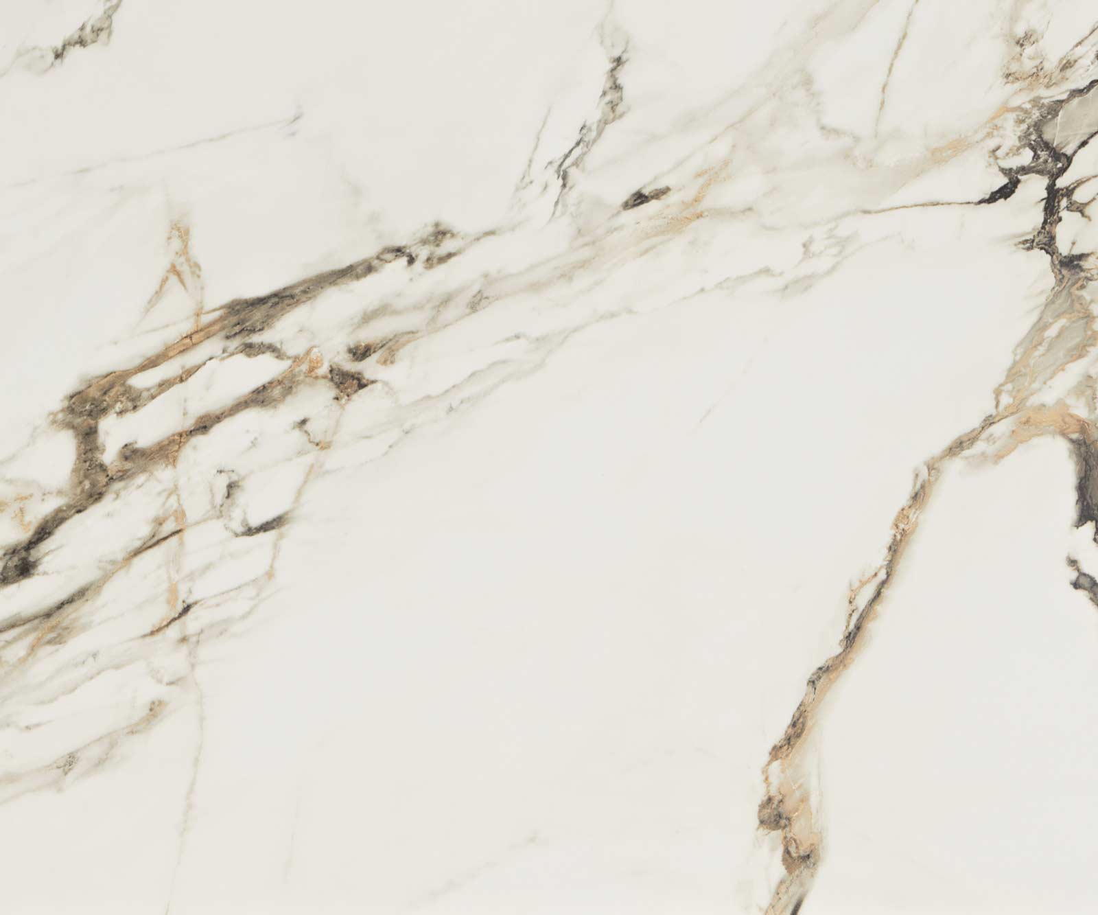Stolik kawowy Ekrem 88x85cm ceramika Calacatta Luxe biało-złoto-szara nóżki Hairpin metal kolor tytanowy 2