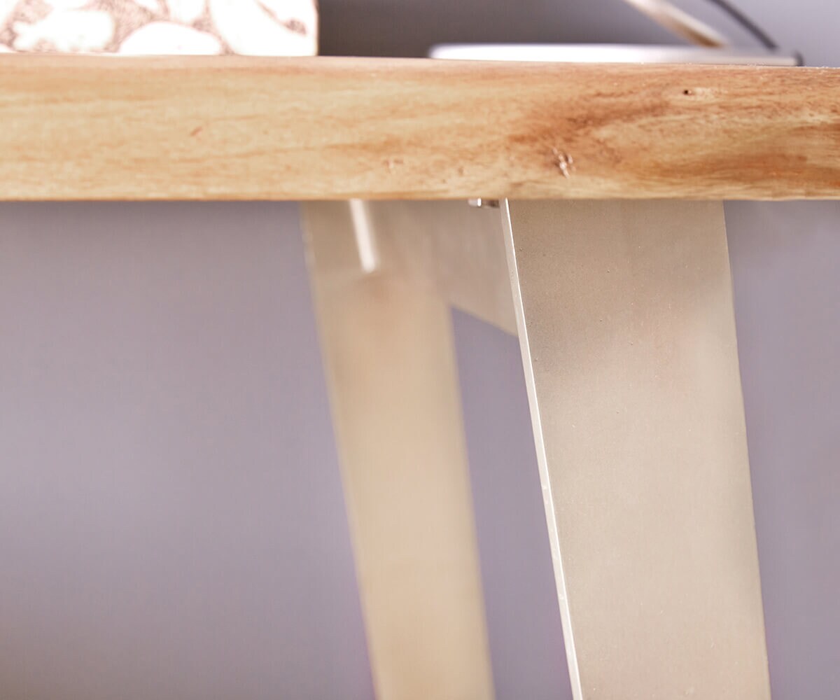 Biurko Live-Edge 150x60 cm akacja naturalna 3 szuflady 5
