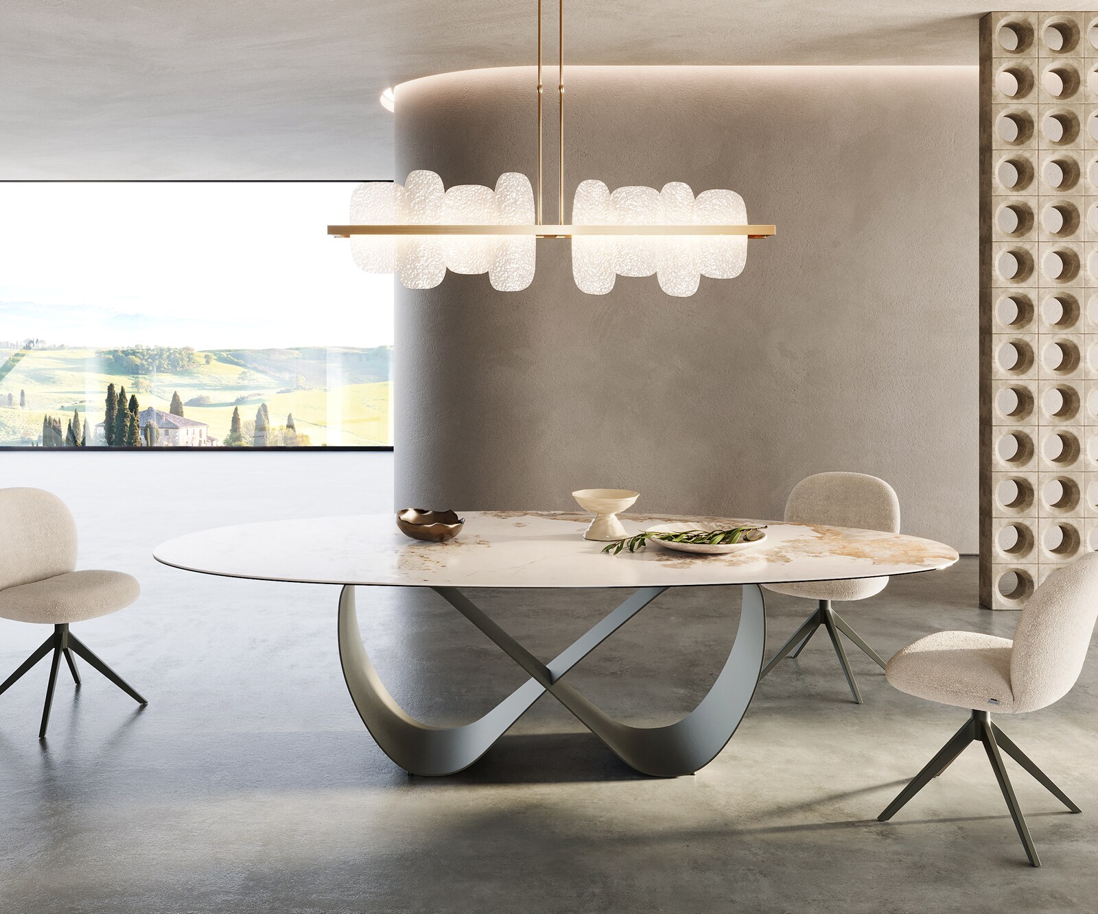 Rama stołu Infinity metal kolor tytanowy do blatów od 240cm 2