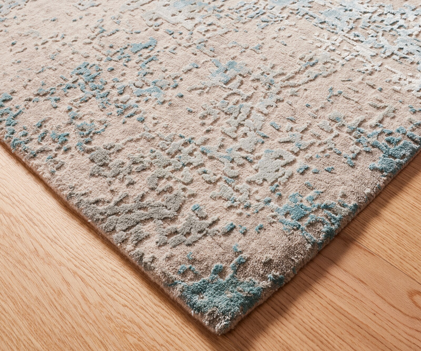 Dywan Tattvam ESK-9014 ręcznie tkany 360x450 cm beżowy/zielony od Jaipur Rugs (W-008799) 1