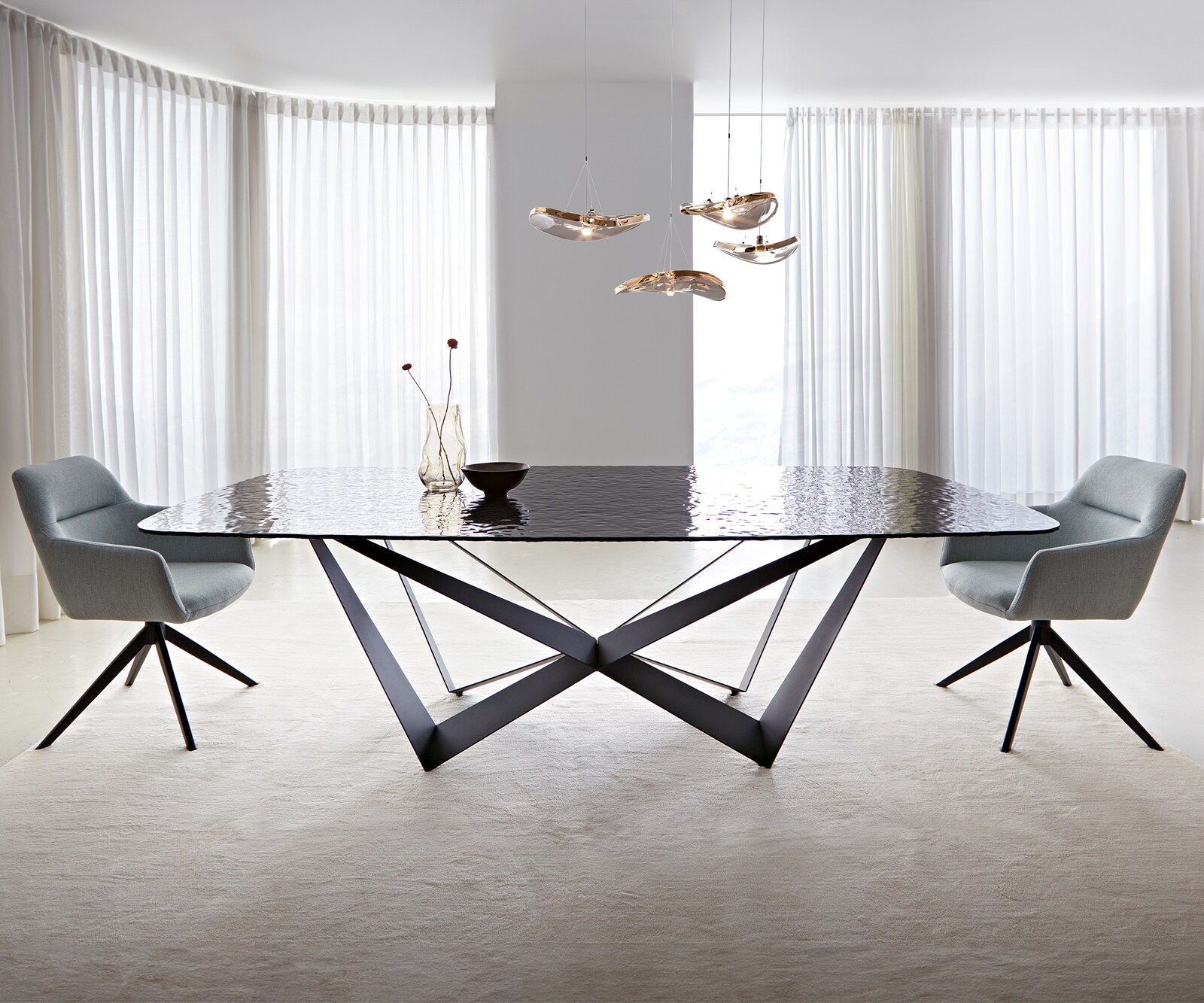 Rama stołu Spider metal czarny do blatów od 200cm 1