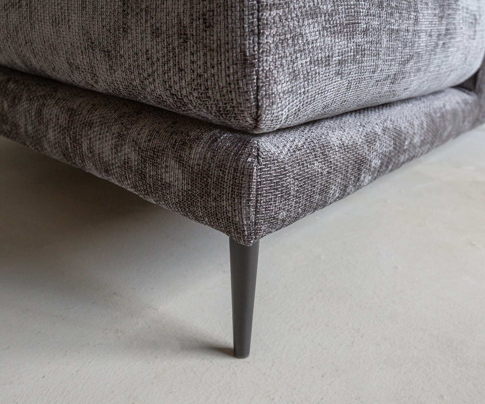 Sofa narożna Sottil 290 x 165cm szenil antracytowy szezlong lewy 4