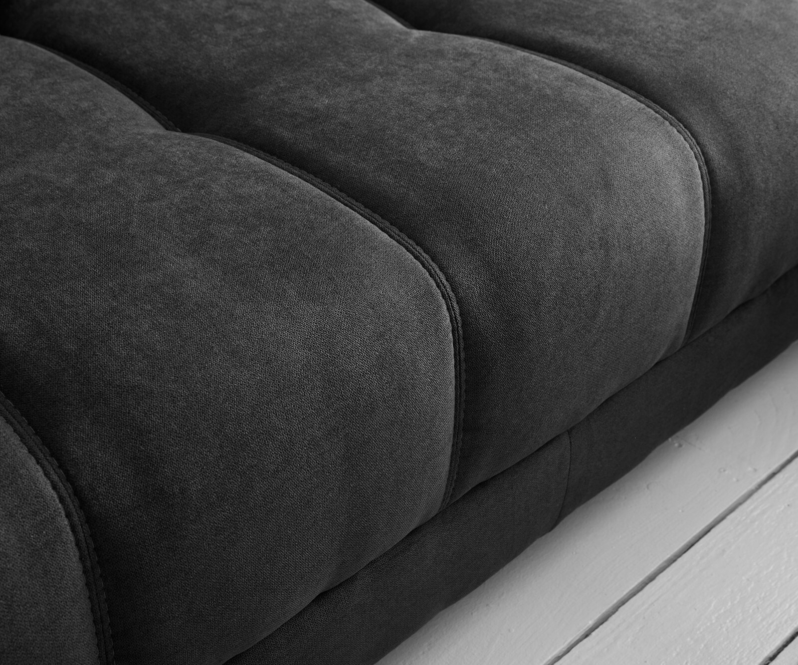 Sofa narożna Josea 300x220 cm mikrofibra czarna szezlong lewy 2