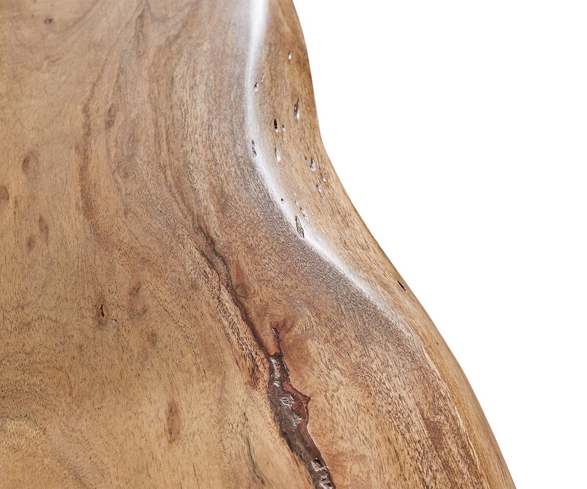 Stolik kawowy Live-Edge 130x60 cm akacja naturalna Live-Edge 2