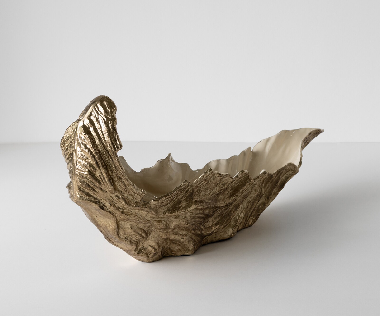 Misa Maris dł. 78 x szer. 24 x wys. 38 cm aluminium Champagner Ivory ręcznie robiona 1