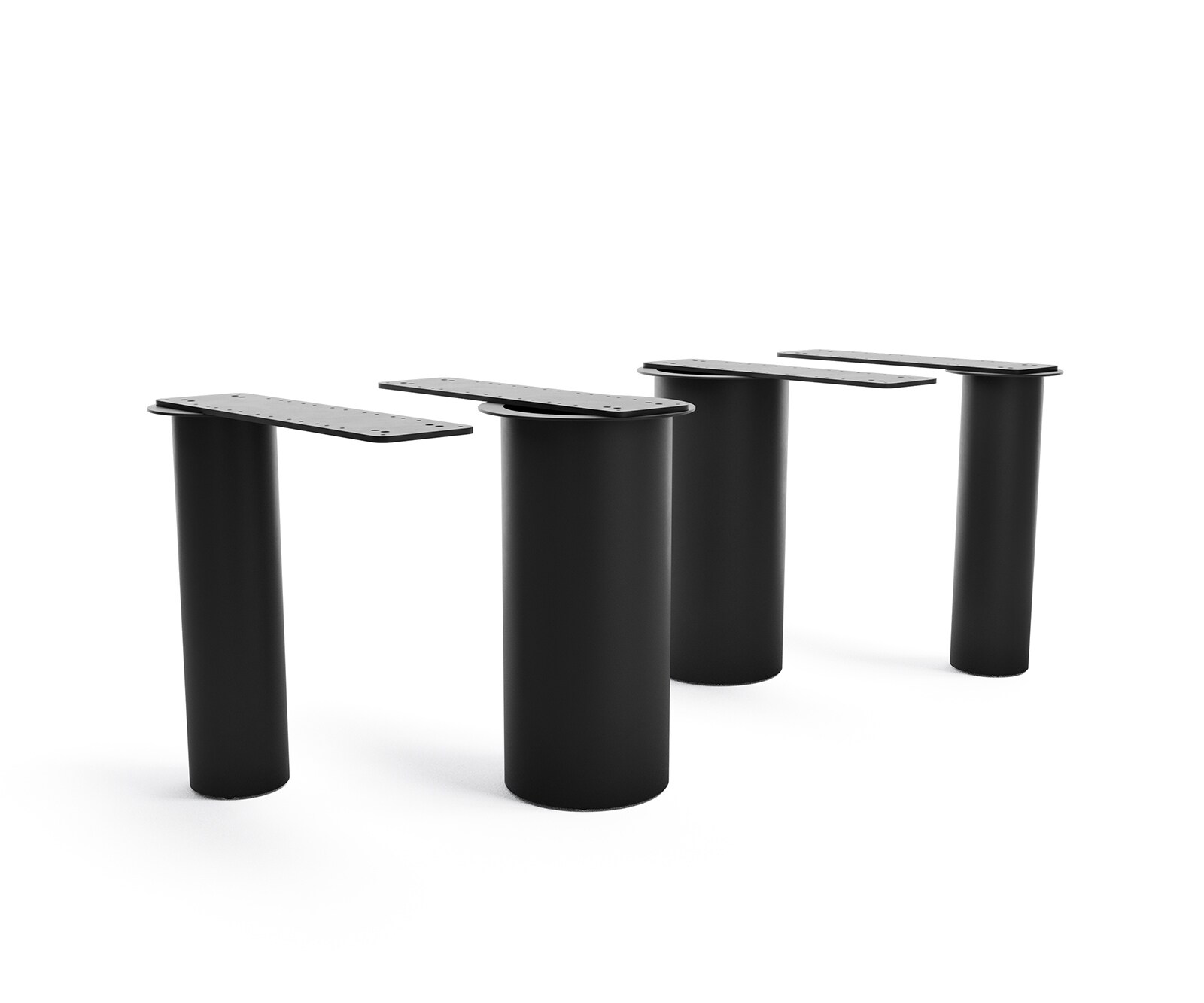 Rama stołu Pilier metal kolor tytanowy do blatów od 200cm 3
