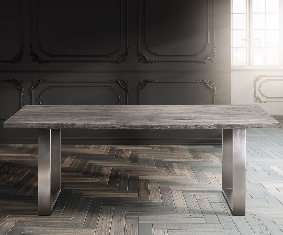 Blat stołu Edge 220x100 cm XL akacja platynowa live-edge 4